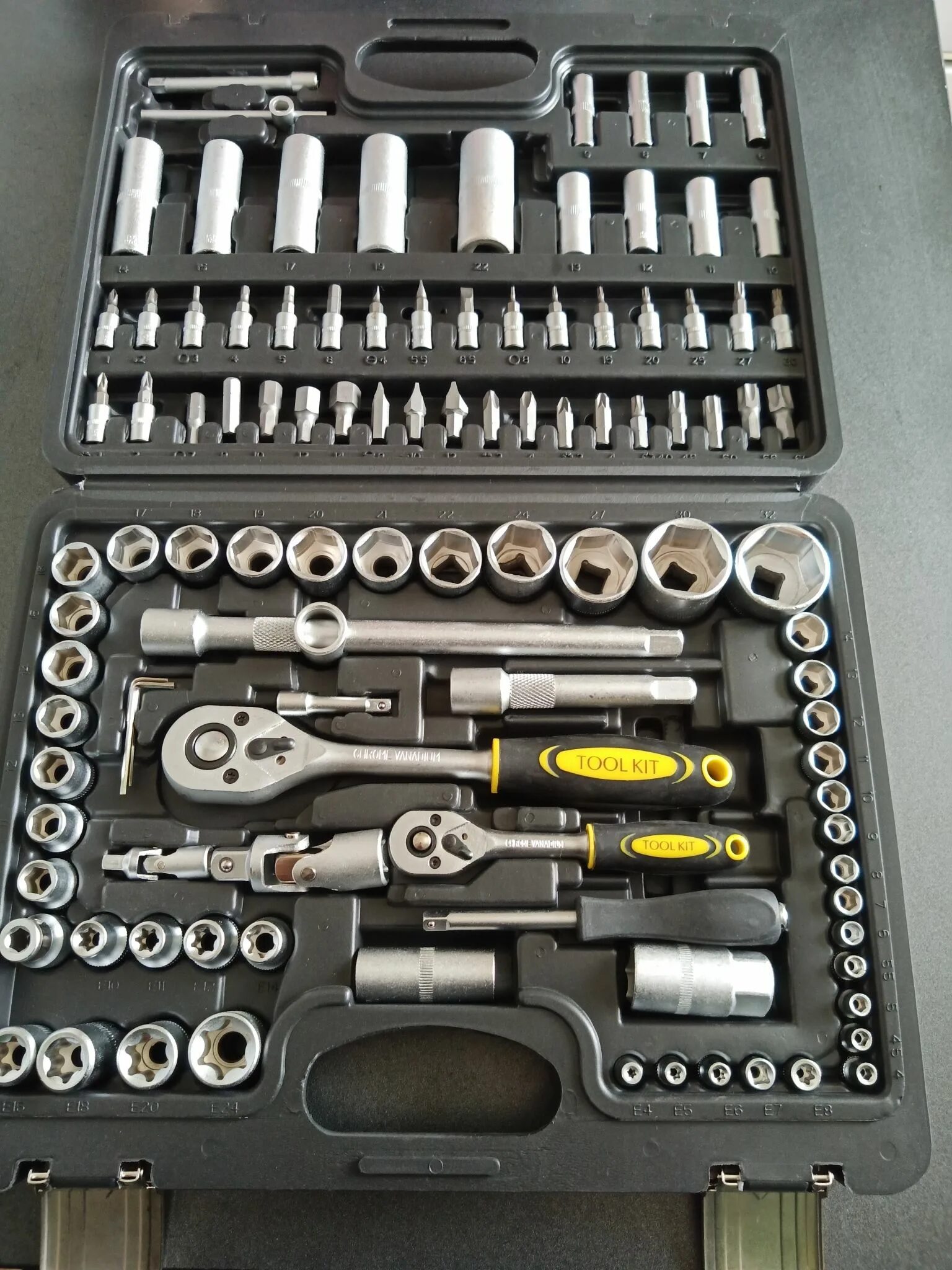 Tool Kit er-tk4108. Набор Эврика er-tk4108. Набор торцевых головок er-tk4108 1/4"&1/2"Dr 6-гранный 108 предметов Tool Kit 1/3. Набор инструмента "Эврика" 108 предметов <er-tk4108> [3] (Китай).