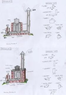 Печь ракета чертеж