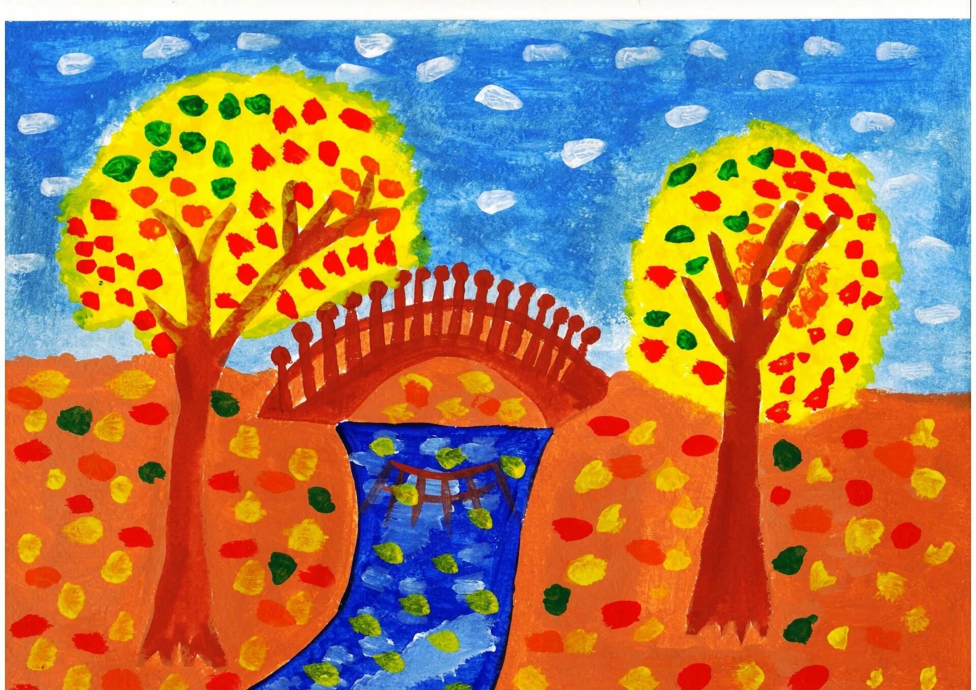 Осень глазами детей. Осень глазами детей рисунки. Детские рисунки красками 5 лет. Золотая осень глазами детей.