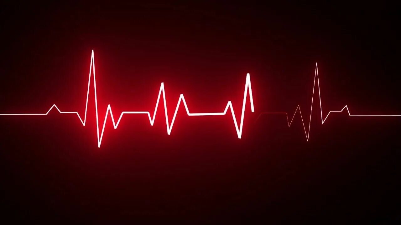 Сердцебиения 23. Пульс на черном фоне. Звуковая волна. Пульс сердца. Линия пульса.
