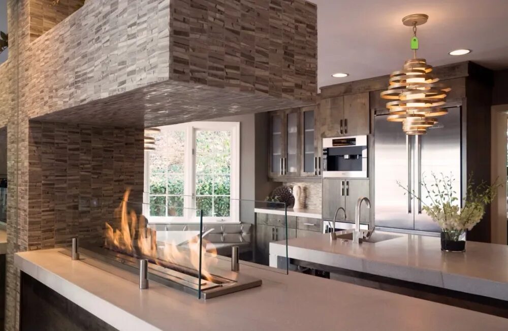 Build a Fireplace in Your Kitchen Kitchen fireplace, Build a fireplace, House de