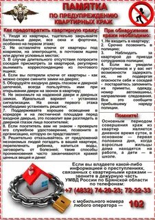 Профилактика краж