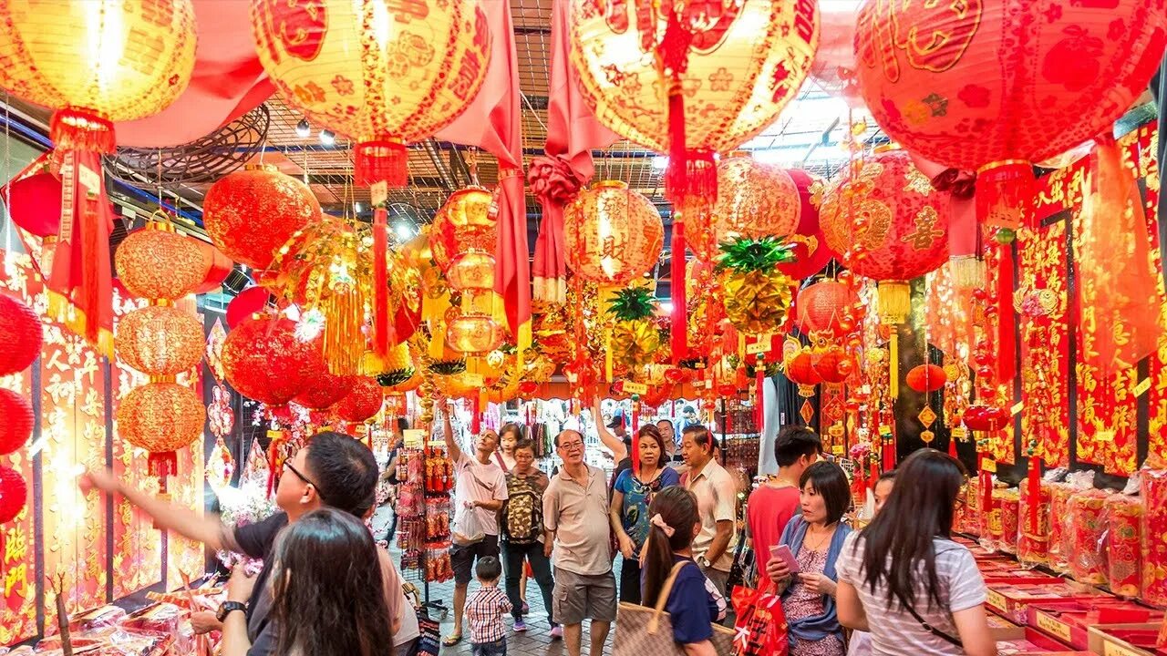 Чайнатаун Сингапур. Храмовая ярмарка Гуанчжоу. Китайский новый год. Китайский новый год ярмарка.