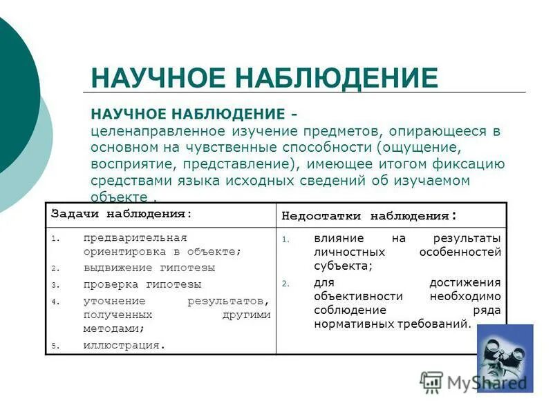 чувственные навыки. условия научного наблюдения. условия научного наблюдения. наблюдение и описание. условия научного наблюдения.
