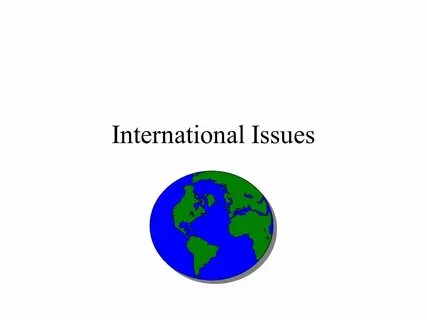 International issues