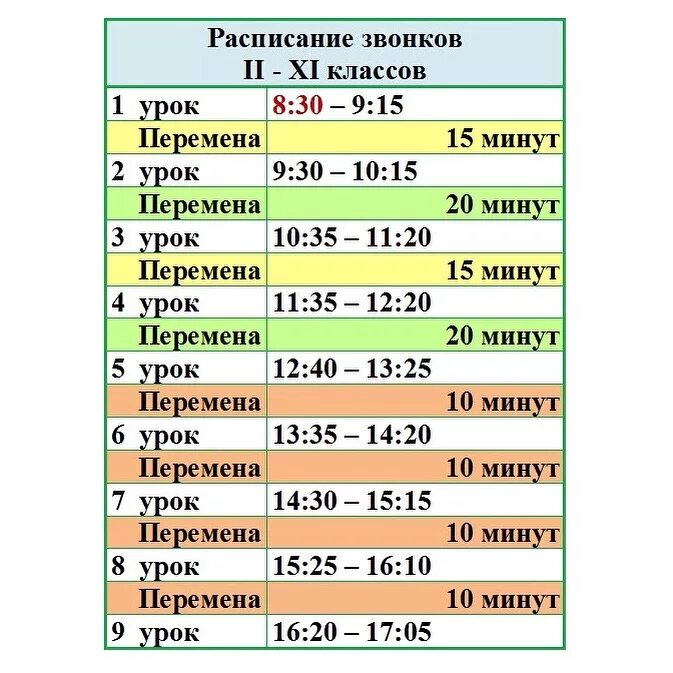 Сколько минут окончания. Расписание звонков в начальной школе с 8.30. Расписание уроков в школе. Уроки в школе расписание звонков. Расписание уроков и звонков.