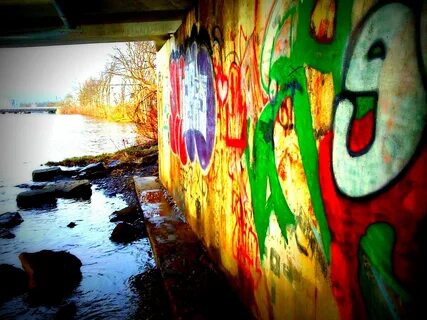 graffiti, River Wallpapers HD / Desktop and Mobile Backgrounds