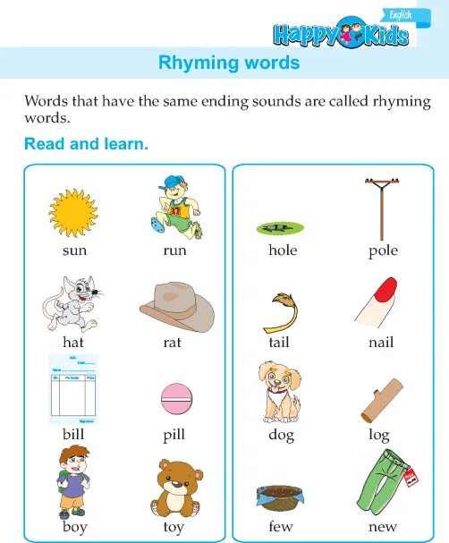 Words that rhyme. Rhyming Words. Rhyming Words in English. Rhyming Words Worksheets. Rhyming Words Worksheets for Kids.