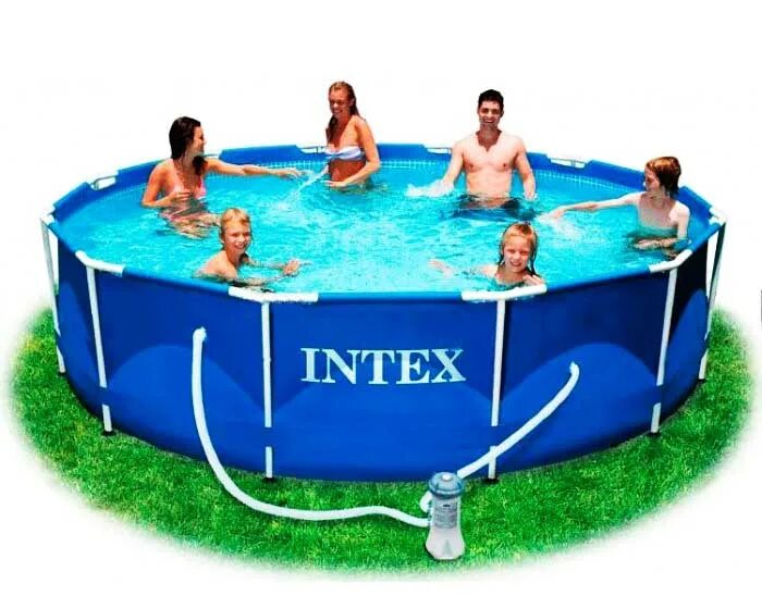 Купить бассейн в тюмени. Бассейн каркасный Intex 366х99см. Каркасные бассейны Интекс 366х99. Каркасный бассейн 366х122. Бассейн каркасный 366х99см.