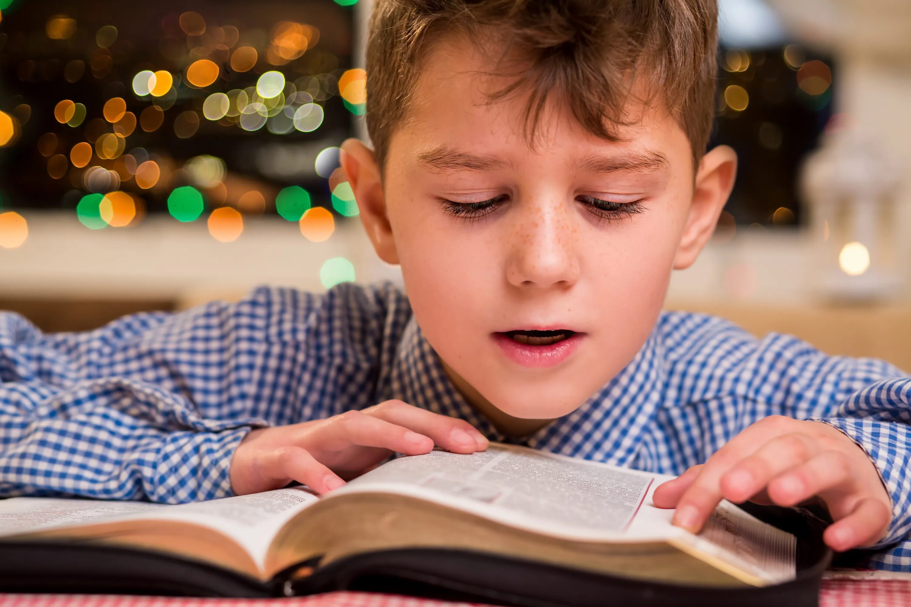 Мальчик читает вслух. Школьник читает. Ребенок читает вслух. Чтение вслух детям.