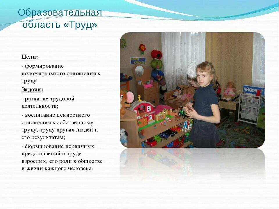 Образовательные область труд