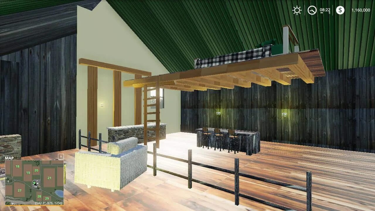 Хаус мод на андроид. Фс 19 house. ranch house для фс 19. fs 19 mod house. мод интерьера в ферме 19.