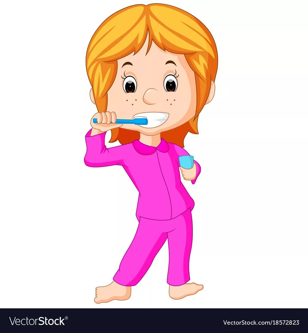 Девочка чистит зубы. Чистка зубов мультяшка. Девочка чистит зубы мультяшный. Чистить зубы рисунок. Утром зубы чищу танцую