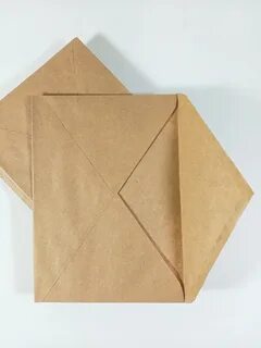 Конверт крафт треугольный клапан