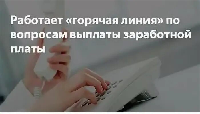 До зарплаты телефон горячей линии