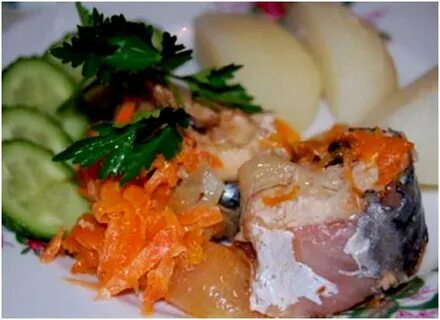 Скумбрия тушеная с овощами рецепт на сковороде