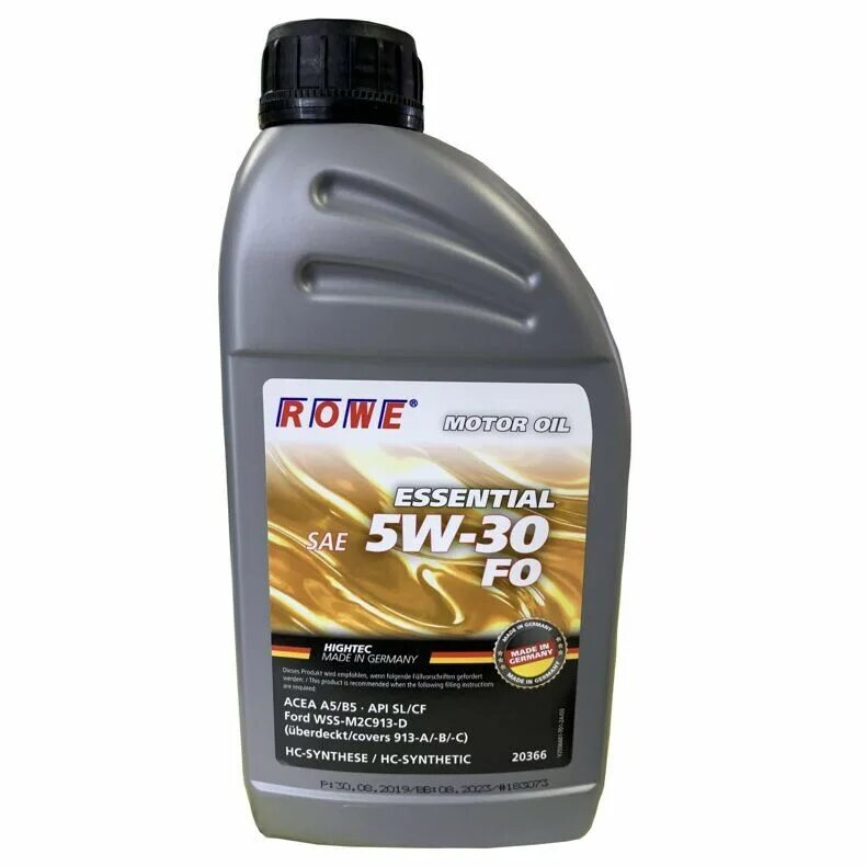 Rowe 5w30. Rowe 5w30 Fo. Масло Rowe 5w30 ACEA a5. Rowe Essential SAE 5w-30 Fo.