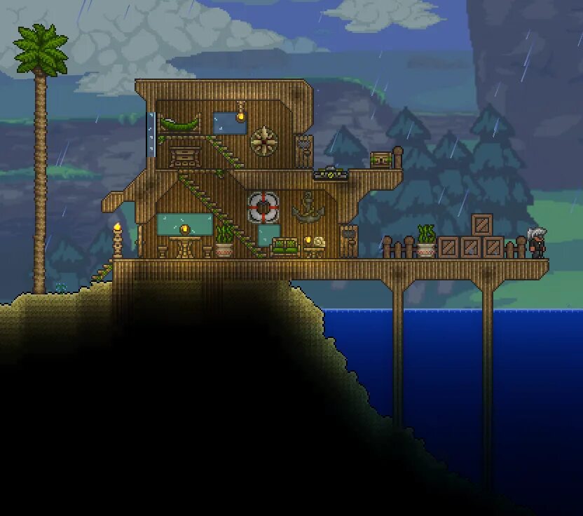 Terraria дома. Terraria дом в горе. Домики для нипов террария 1.4. Дом в океане террария. Дом для 4 НПС террария.