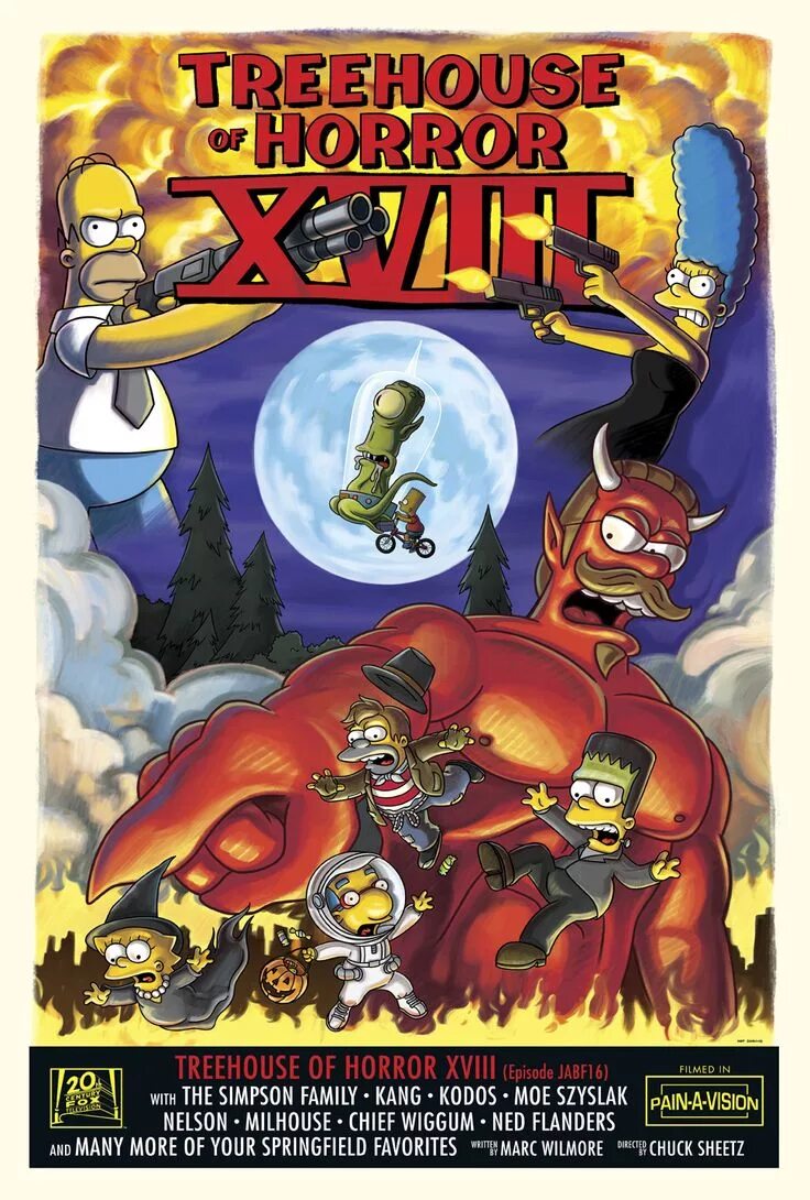Treehouse of horror. Симпсоны treehouse of horror. симпсоны treehouse of horror xiv. симпсоны хэллоуин.
