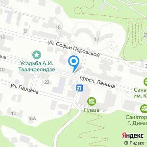 Карта кисловодска панорама