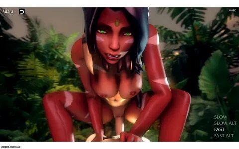 NIDALEE - QUEEN OF THE JUNGLE 2015 Uncen 3DCG, Flash, Animation ENG H-Game.