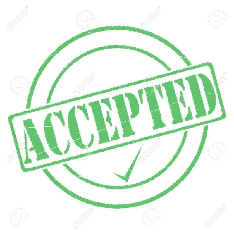 Печать accepted. Accepted картинка. Отметка accepted. Акцепт клипарт.