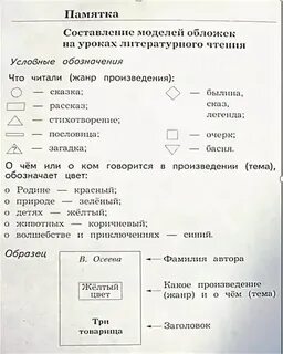 Схемы произведений литературы