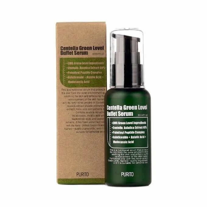 Centella Green Level Buffet Serum. Purito Centella Green Level Buffet Serum. Purito сыворотка для лица с центеллой. Centella сыворотка для лица.