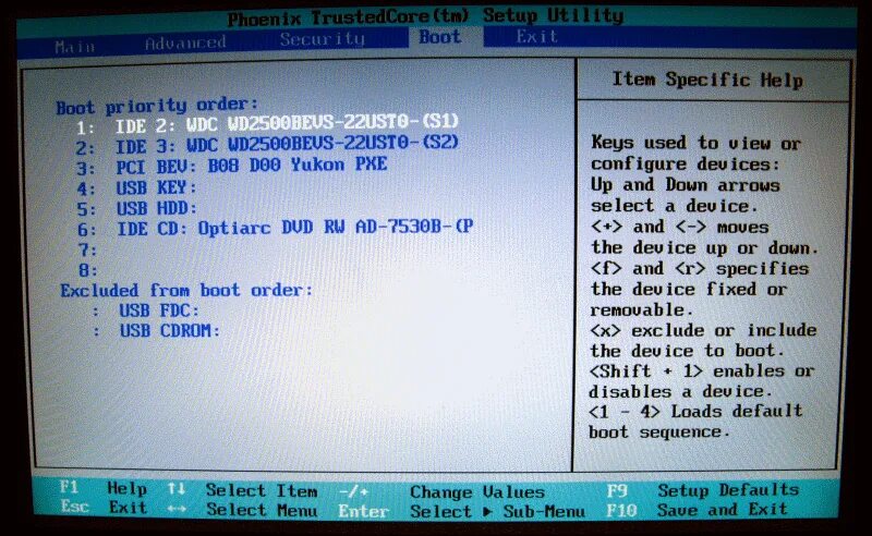 Bios setup utility загрузка с флешки