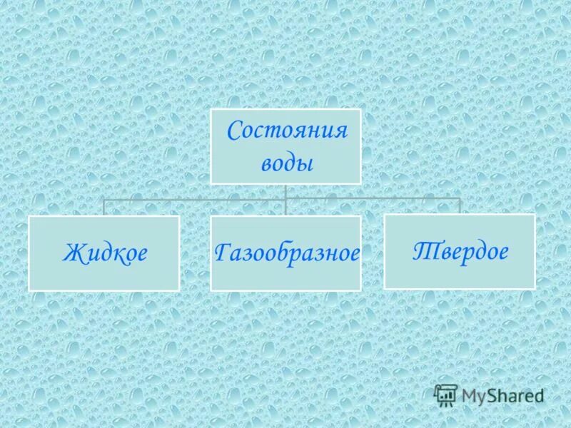 Вопрос состояние воды. Туман состояние воды. Ресторан состояний воды.