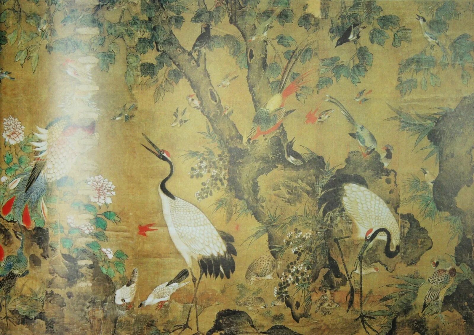 Люй Цзи. Живопись древнего Китая Хуа Няо. Китайская живопись Хуа Няо древние. Хуа-Няо древний Китай.
