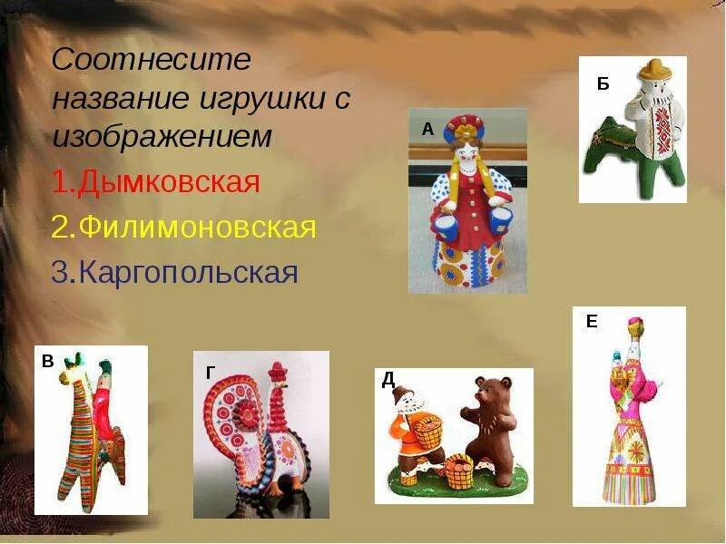Дымковскую филимоновскую каргопольскую