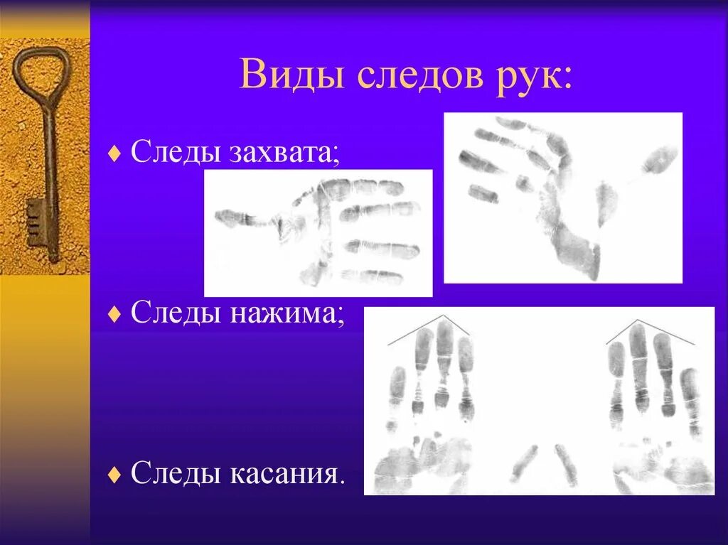 Визуальный след. Виды следов рук. виды следов рук в криминалистике. следы нажима. след ладони в криминалистике.
