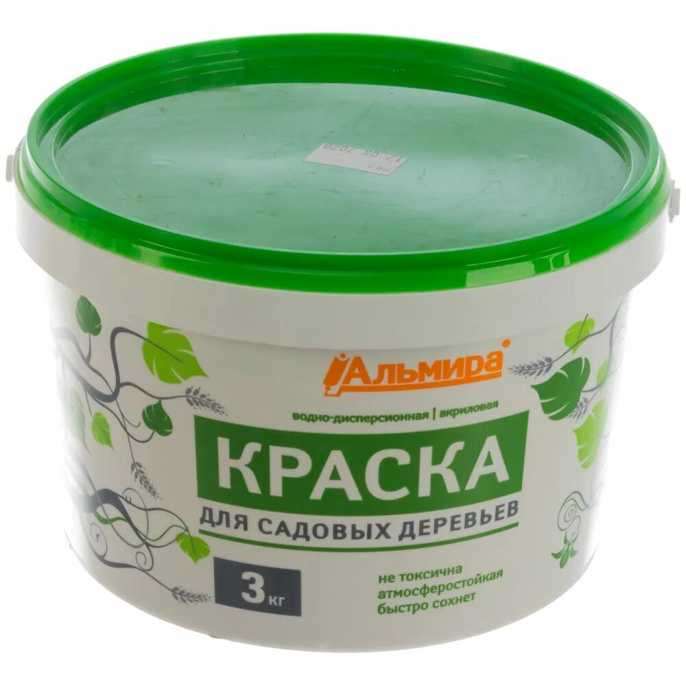 Акриловая краска для деревьев отзывы. Краска для садовых деревьев 3кг альмира. побелка &quot;для садовых деревьев&quot; 3 кг альмира состав. краска для садовых дерев. акрил.мат.бел.&quot;латек&quot; 1.5 кг л302. краска &quot;для садовых деревьев&quot; 1,5 кг альмира.
