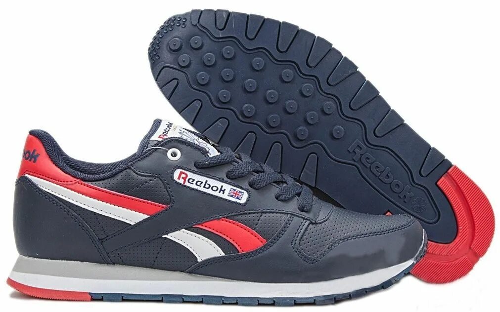 Кроссовки синие с красным рибок мужские. Reebok Classic Red Blue. Кроссовки рибок мужские HFCYJ-cbybt. Рибок Leather Classic синие. Распродажа кроссовок в спб