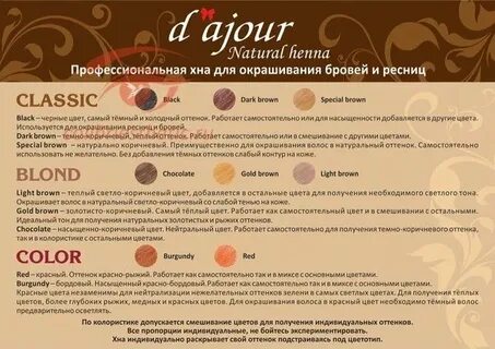 Колористика хна