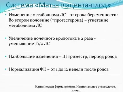 1 половина беременности