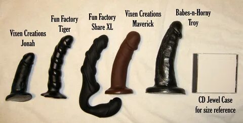 GEAR Some intermediate to advanced silicone dildos, including a new challen...