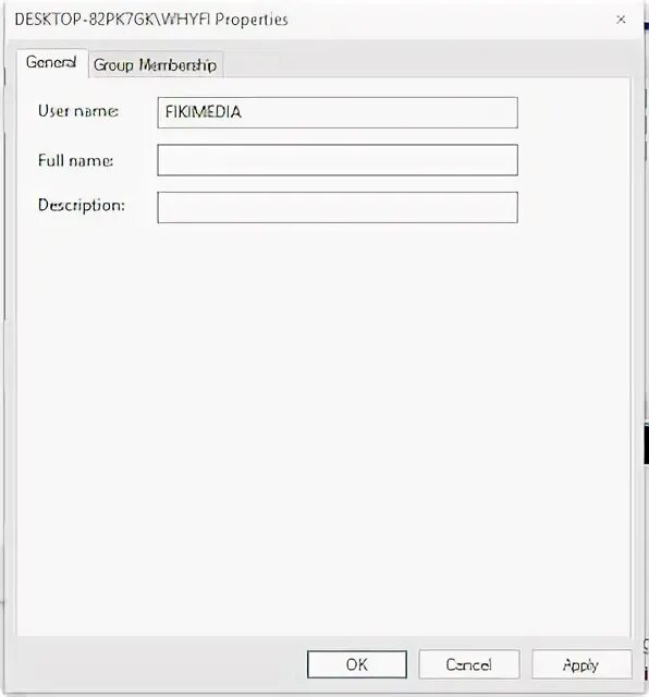 User property name. User property name