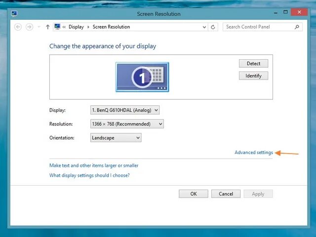 Screen refresh rate. Screen refresh rate