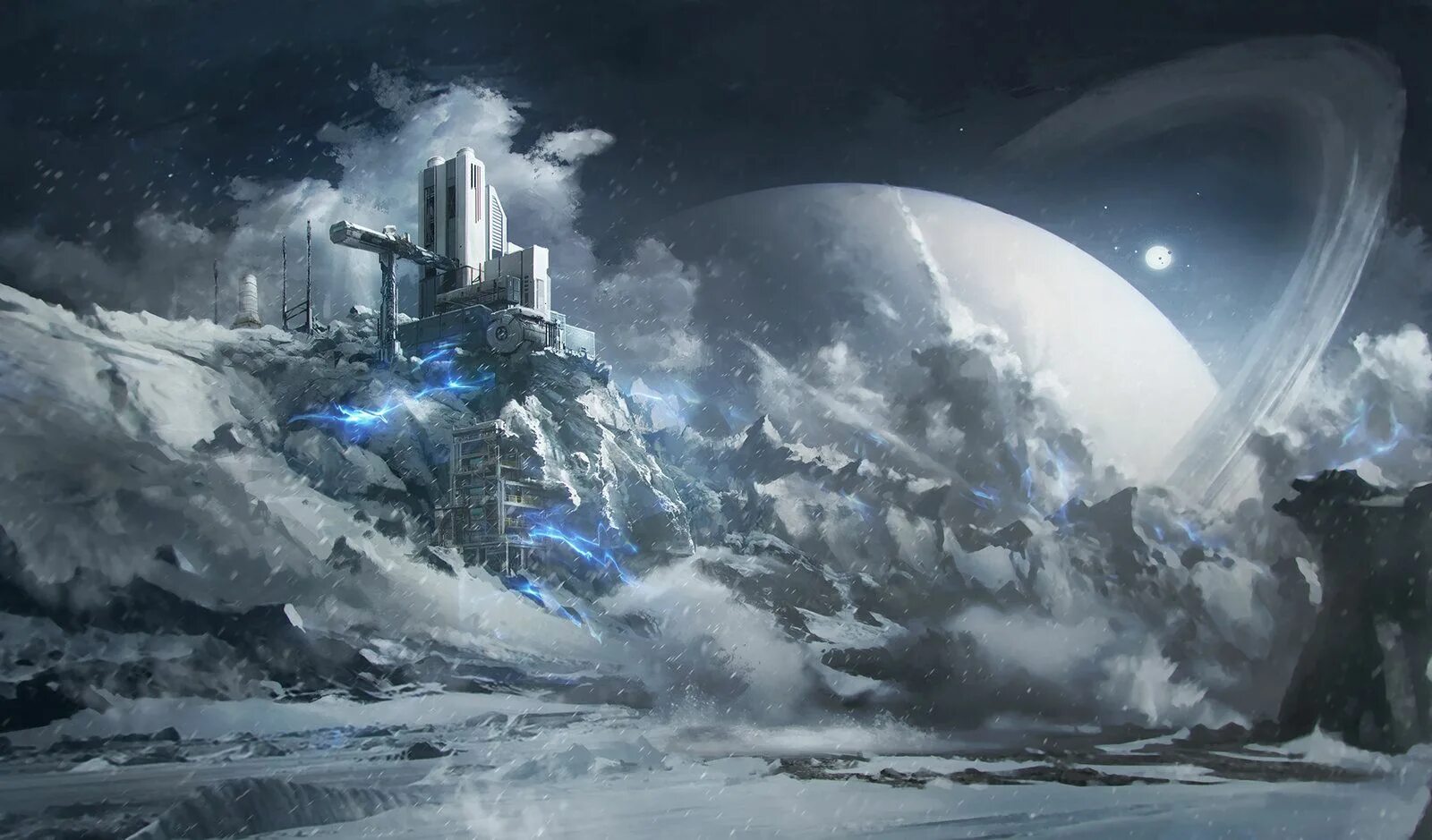 На самой серой планете где холод правит. На самой серой планете где холод правит. Ледяная планета в космосе. Ледник денмена. Фантастические пейзажи.