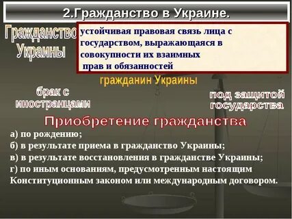 Состоял в гражданстве украины