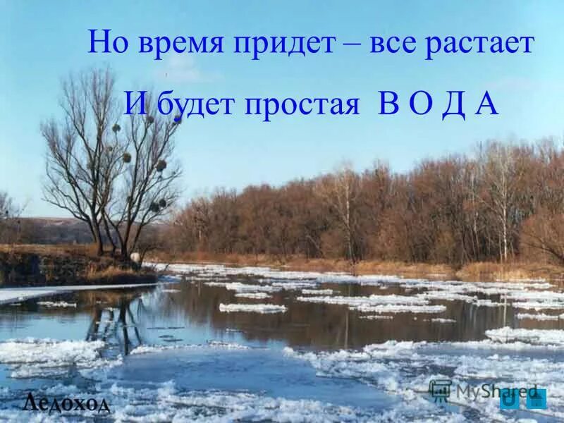 Приход весны Жуковский. Жуковский Весенняя вода.