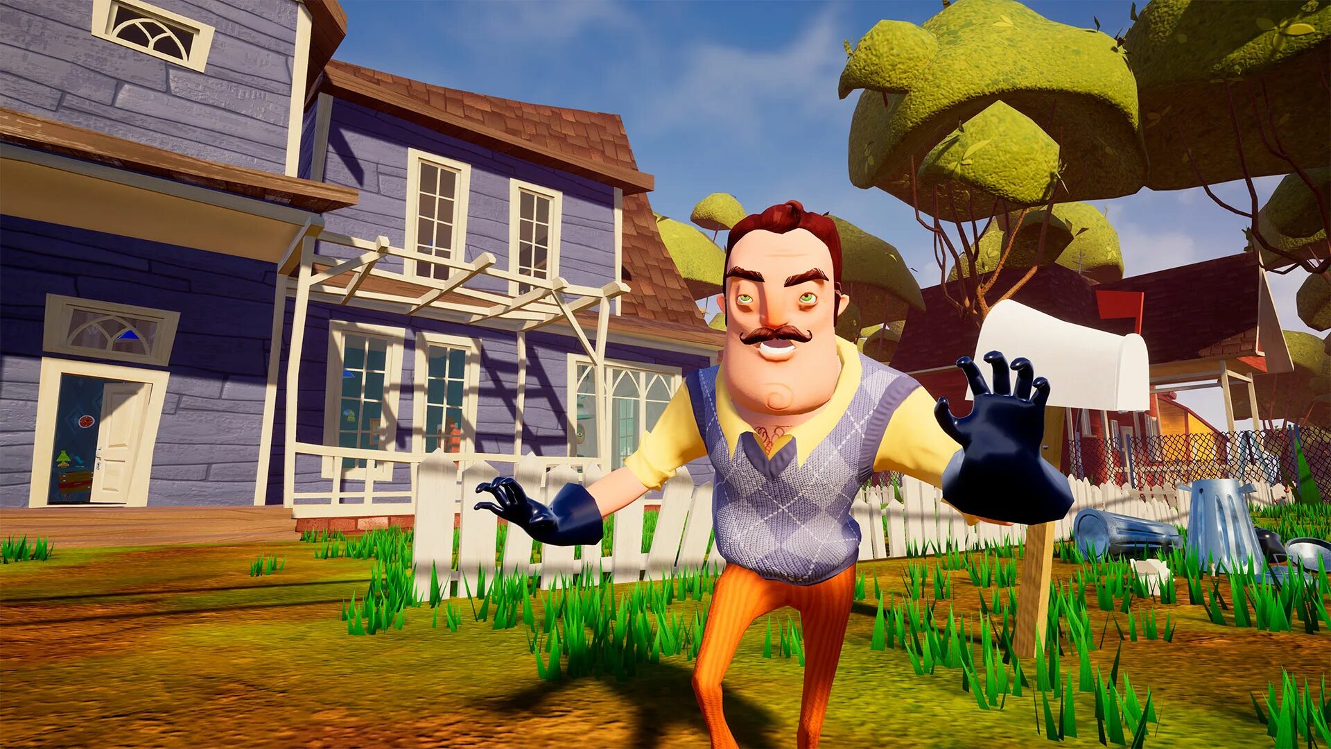 Hello Neighbor игра. Hello Neighbor Act 1. Разрушай дом соседа. Hello Neighbor игра играть.