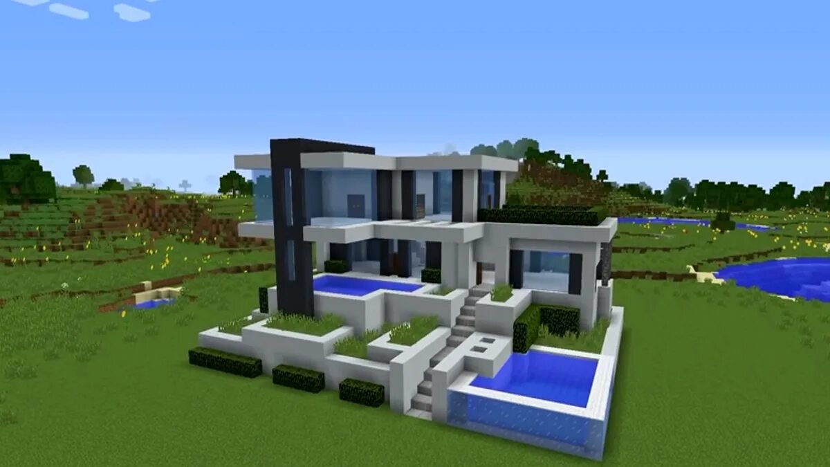 Minecraft modern house tutorial