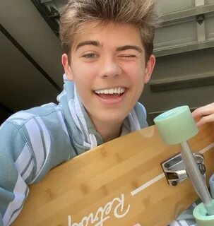 Liam with Skateboard.