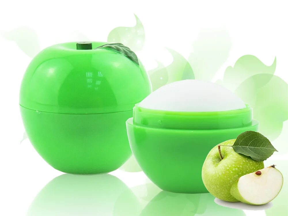 Корейский крем с яблоком и зеленым. Бальзам для губ зеленое яблоко. Бальзам для губ "яблоко". Туалетная вода зеленое яблоко.