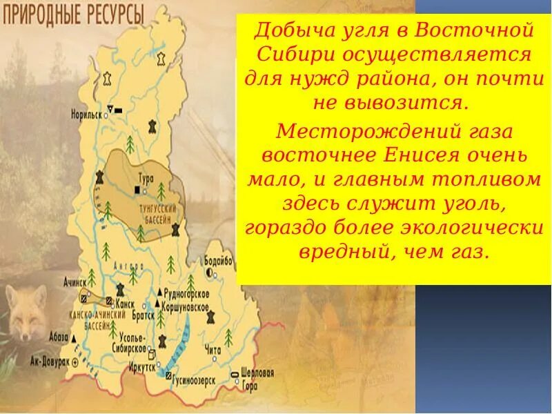 Добыча восточной сибири