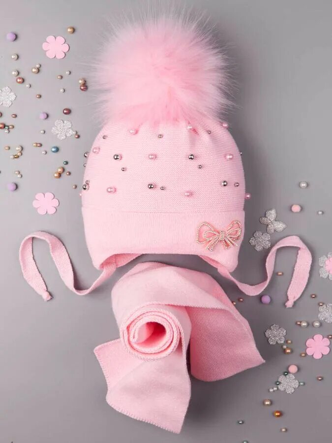 Шапка для девочки. Розовые шапочки для девочек. Зимняя шапка для девочки. Детские шапки для девочек. Шапка и шарф розовые