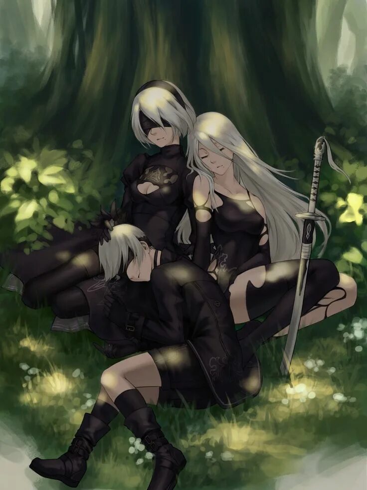 Ниер автомата 2b. Nier automata обои. Ниер автомата арт. Йорха-2b и йорха-9s. Мм2 арты.